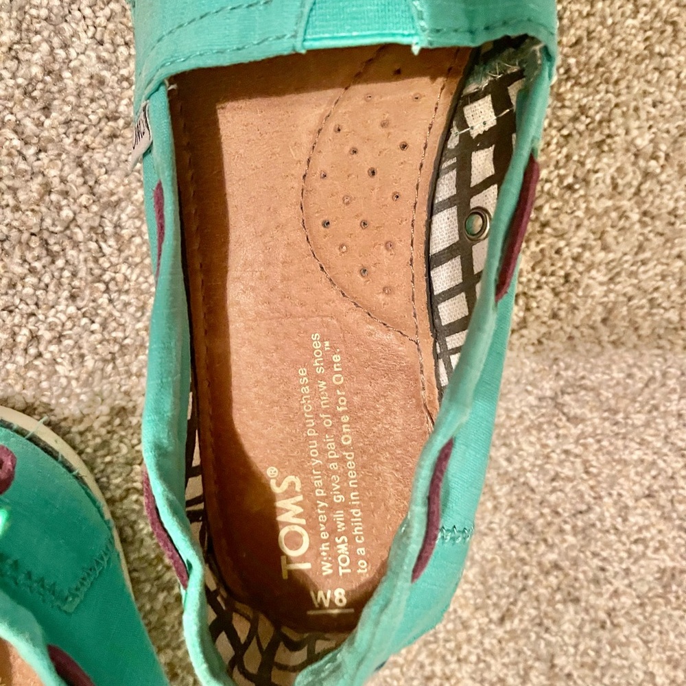 Toms Bimini Stitchouts teal